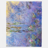 Couverture Polaire Claude Monet - Lys d'eau (Devant)
