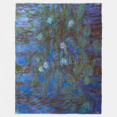 Couverture Polaire Claude Monet - Lys d'Eau Bleue (Devant)
