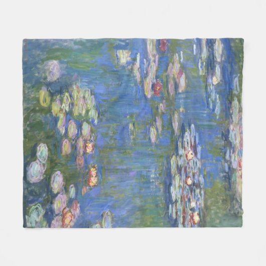 Couverture Polaire Claude Monet // Nappes d'eau (Devant (Horizontal))