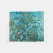 Couverture Polaire Claude Monet - Nympheas - Peinture de nymphes d'ea (Devant (Horizontal))