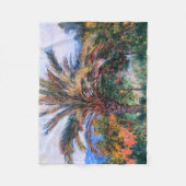 Couverture Polaire Claude Monet : Palmier chez Bordighera (Devant)