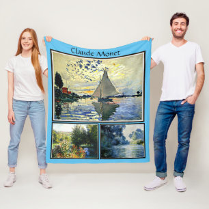 Couverture Polaire Claude Monet peinture célèbre