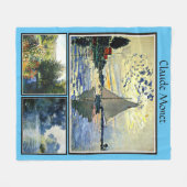 Couverture Polaire Claude Monet peinture célèbre (Devant (Horizontal))