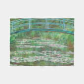 Couverture Polaire Claude Monet pont de football japonais. Impression (Devant (Horizontal))