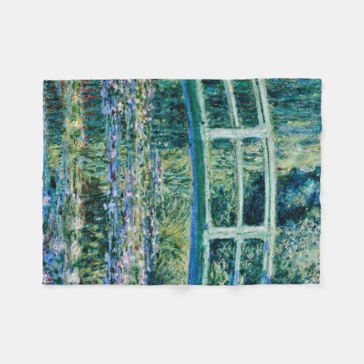 Couverture Polaire Claude Monet - Pont D'Eau Et Pont Japonais (Devant (Horizontal))