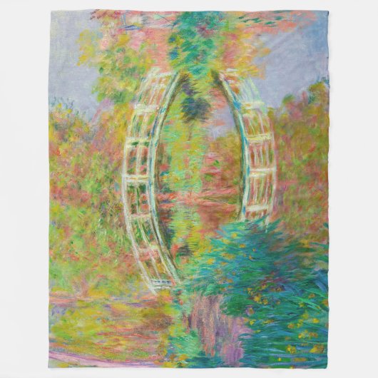 Couverture Polaire Claude Monet - Pont Japonais, Giverny (Devant)