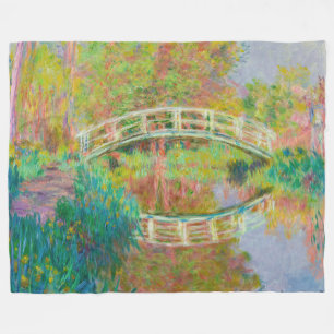Couverture Polaire Claude Monet - Pont Japonais, Giverny
