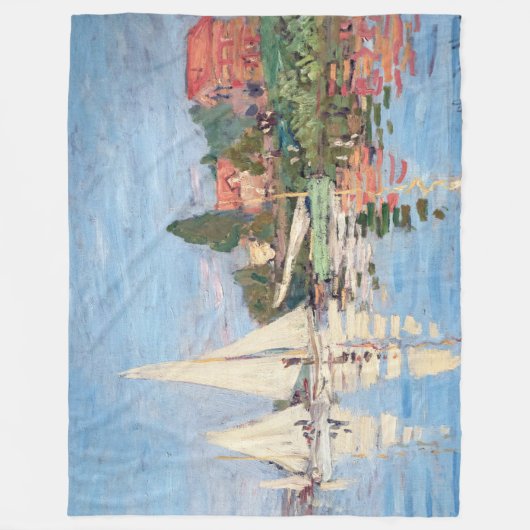 Couverture Polaire Claude Monet - Regattas à Argenteuil (Devant)