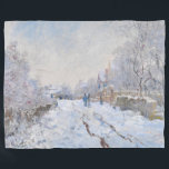 Couverture Polaire Claude Monet - Scène de neige à Argenteuil<br><div class="desc">Scène de neige à Argenteuil / Rue sous la neige,  Argenteuil - Claude Monet,  1875</div>
