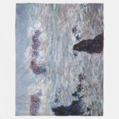 Couverture Polaire Claude Monet - Tempête au large de la côte Belle-Î (Devant)