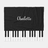 Clavier de piano noir et blanc simple et élégant