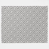 Couverture Polaire Clé grecque classique Carré Motif Swirl (Devant (Horizontal))
