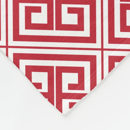 Couverture Polaire Clé grecque foncée Motif (Coin)