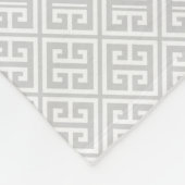 Couverture Polaire Clé grecque gris Motif (Coin)