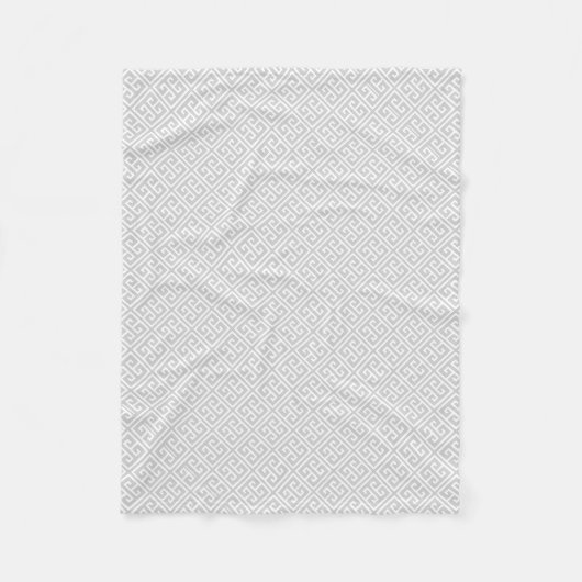 Couverture Polaire Clé grecque gris Motif (Devant)