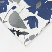 Couverture Polaire Clematis Elegant Vin Bleu Gris (Coin)