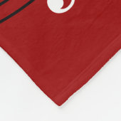 Couverture Polaire Clés et notes blanches noires rouges élégantes de (Coin)