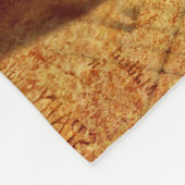 Couverture Polaire Clés grunges de piano de feuille de musique (Coin)