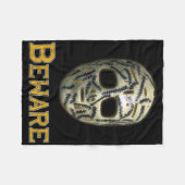 Couverture Polaire Clic 70s Hockey Mask Boston Cheevers Stitches Bewa (Devant (Horizontal))