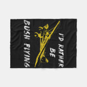 Couverture Polaire Clic Airplane Pilot Super Bush Cub Rather Be Flyin (Devant (Horizontal))