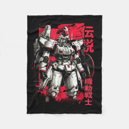 Couverture Polaire Clic Japanese Legendary Mecha Warrior Robot (Devant)