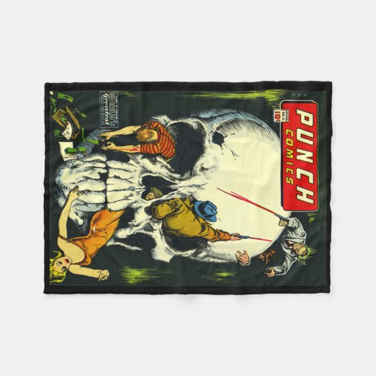 Couverture Polaire Clic Monster Poster Horror Comic Book (Devant (Horizontal))