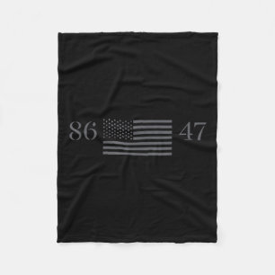 Couverture Polaire Clic Vintage 80s Style 86 47 Anti Trump 8647