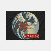 Couverture Polaire Clical Musician Mozart Ukiyo-e Surfing  (Devant (Horizontal))