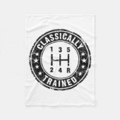 Couverture Polaire Clically Trained Car Guy Manual Transmission Stick (Devant)