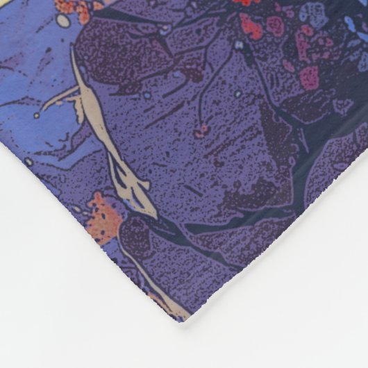 Couverture Polaire Cliff Jumping BMXer - Conception du pilote BMX (Coin)