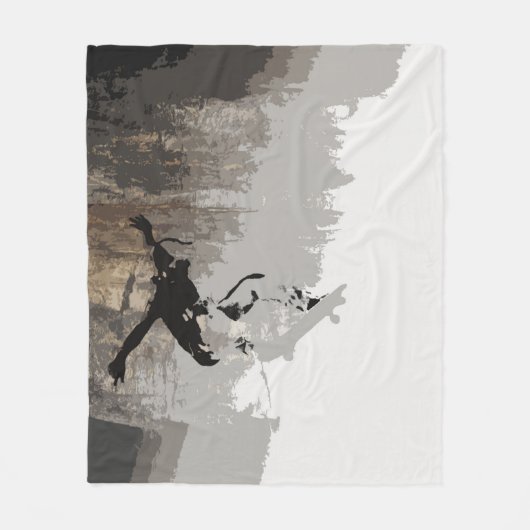 Couverture Polaire Cliff Jumping - Skateboarder (Devant)