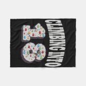 Couverture Polaire Climbing Into 18 Year Old Rock Climbing Birthday  (Devant (Horizontal))