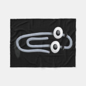 Couverture Polaire Clippy Paper Clip Funny Meme Page Note  (Devant (Horizontal))