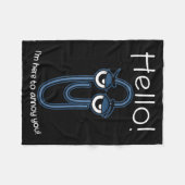 Couverture Polaire Clippy Paper Clip Funny Meme Page Note Sarcastic  (Devant (Horizontal))