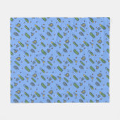 Couverture Polaire Clips volants graphiques rétros Motif sur n'import (Devant (Horizontal))