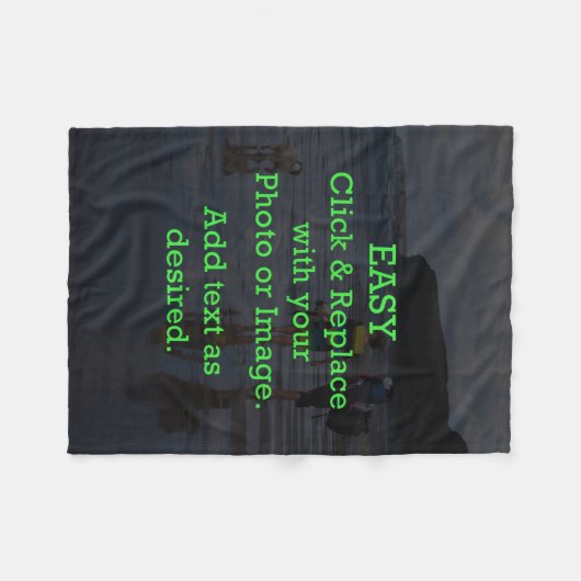 Couverture Polaire Cliquez et remplacez facilement l'image pour créer (Devant (Horizontal))