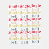 Couverture Polaire Cloche de jingle colorée moderne (Devant)