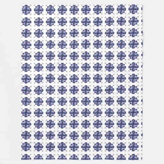 Couverture Polaire Clocher bleu (Devant)