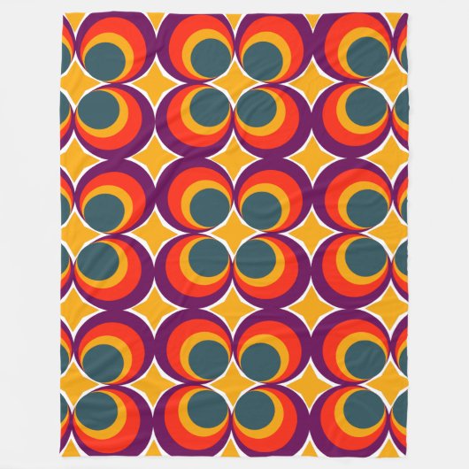 Couverture Polaire Cloches rétro (Devant)