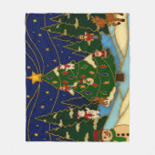 Couverture Polaire Cloisonne Art Whimsical Forest Classic Christmas (Devant)