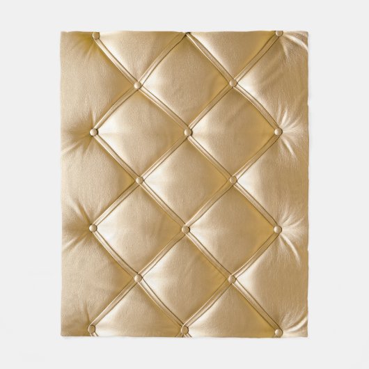 Couverture Polaire Closeuse en cuir doré (Devant)