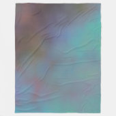 Couverture Polaire Cloud gris turquoise et violet abstrait (Devant)