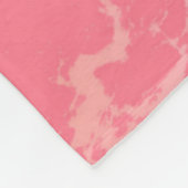 Couverture Polaire Cloud marbré rose abstrait (Coin)