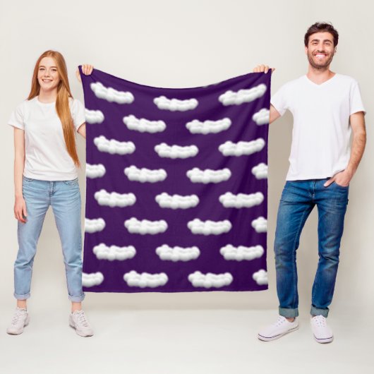Couverture Polaire clouds Fleece Blanket (En situation)