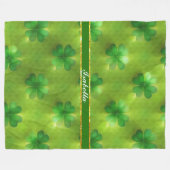 Couverture Polaire Clover populaire 4 Listes Collection verte (Devant (Horizontal))