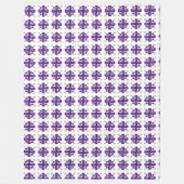 Couverture Polaire Clover violet (Devant)