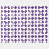 Couverture Polaire Clover violet (Devant (Horizontal))