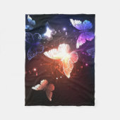 Couverture Polaire Clowing Night Butterflies (Devant)
