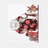 Couverture Polaire clown et amis prennent leur arc imprimé (Devant)