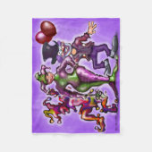 Couverture Polaire Clowns de cirque (Devant)